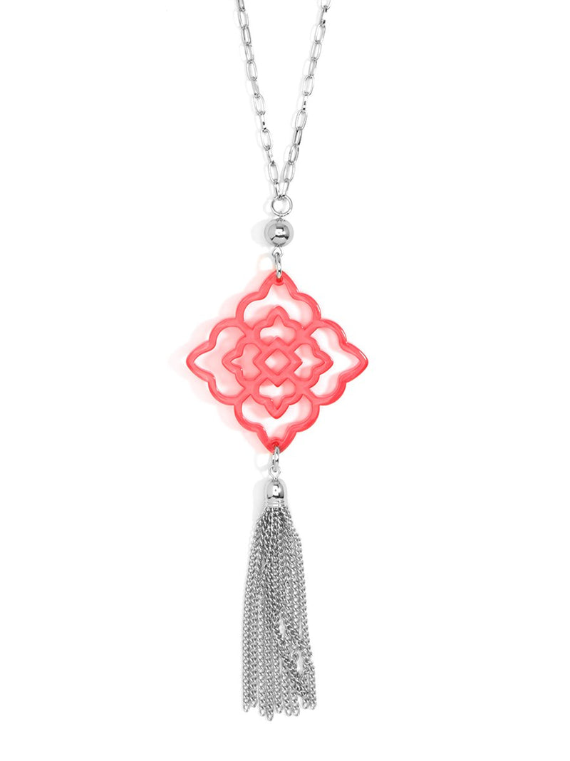 Rose Tassel Necklace