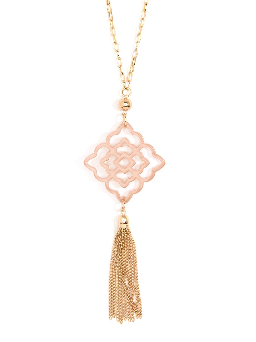 Rose Tassel Necklace