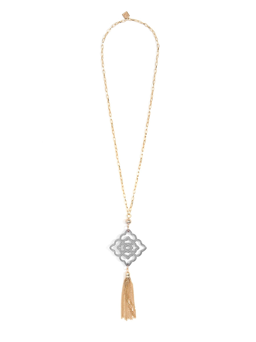 Rose Tassel Necklace