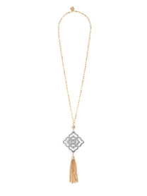 Rose Tassel Necklace