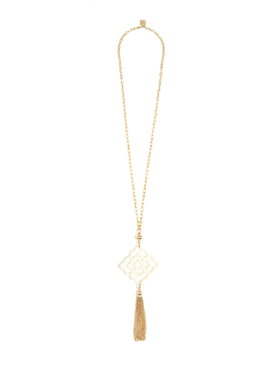 Rose Tassel Necklace