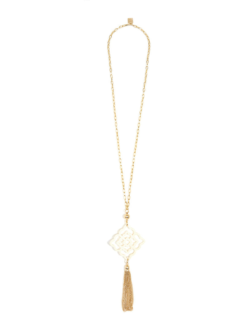 Rose Tassel Necklace