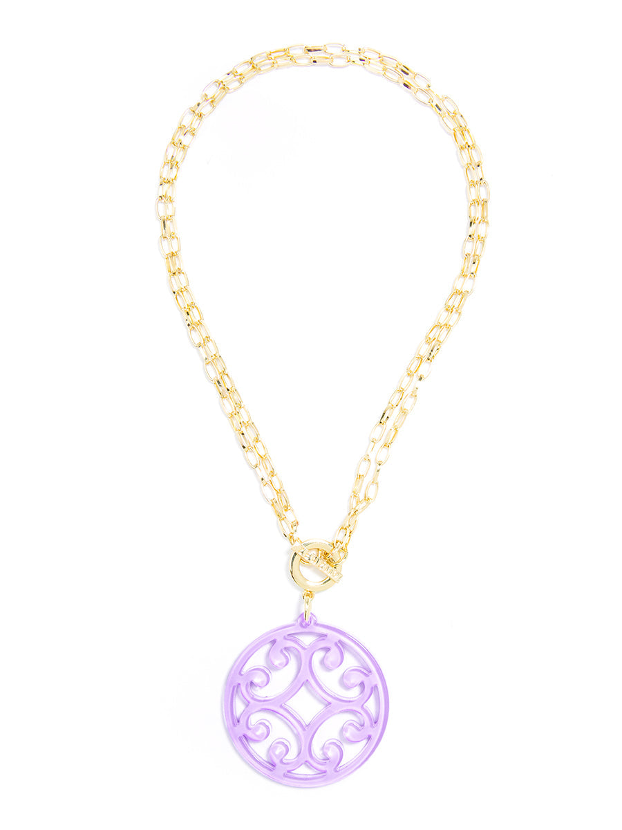 Circle Scroll Necklace