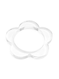 Lucite Flower Bangle Bracelet