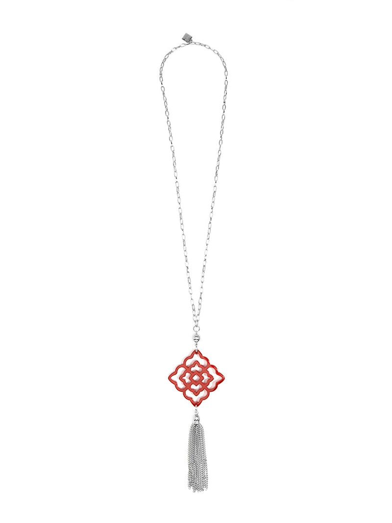 Rose Tassel Necklace