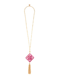 Rose Tassel Necklace