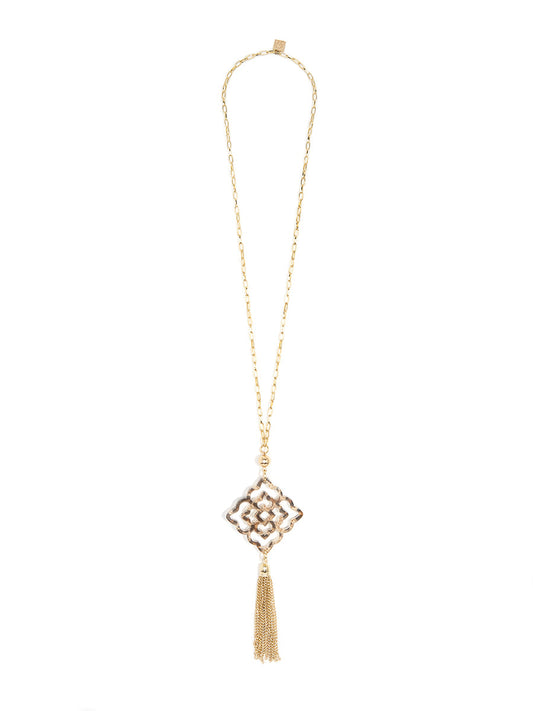 Rose Tassel Necklace