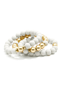 Make It Happen Matte Beaded Bracelet