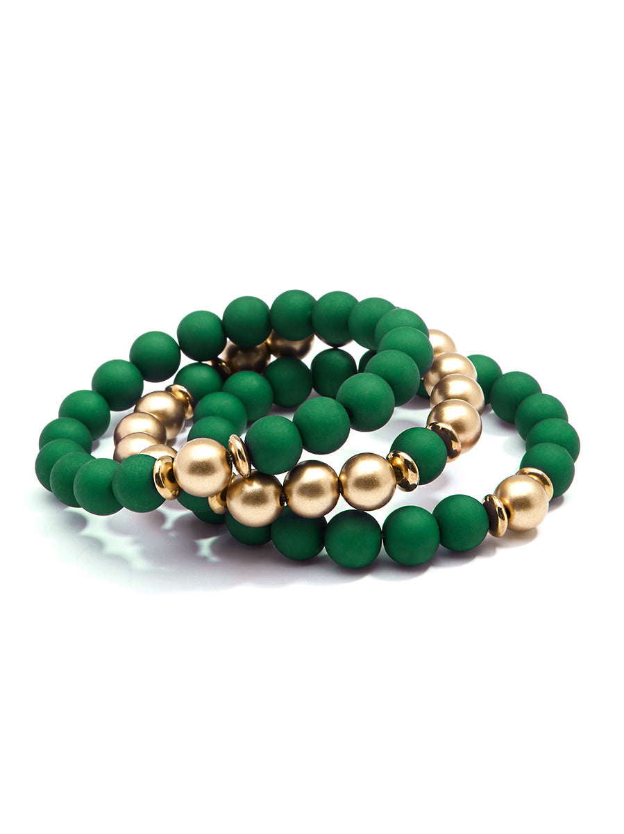 Make It Happen Matte Beaded Bracelet