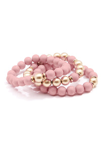 Make It Happen Matte Beaded Bracelet