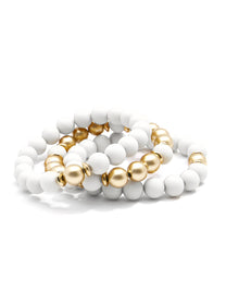 Make It Happen Matte Beaded Bracelet