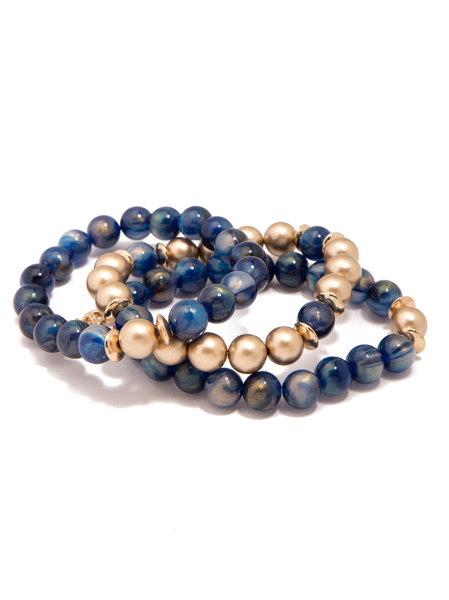 Iris Beaded Set Bracelet