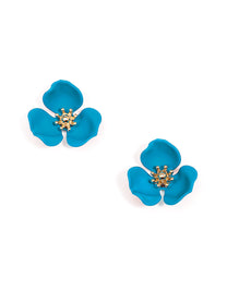 Blooming Lotus Stud Earring