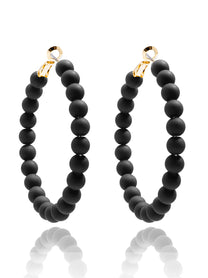 Lola Beaded Hoop Earring