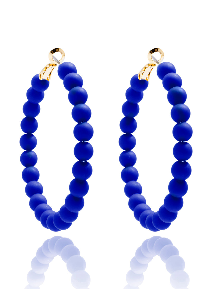 Lola Beaded Hoop Earring