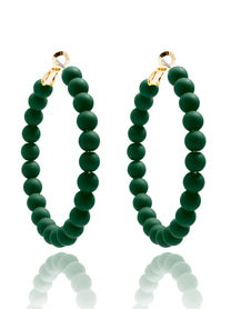 Lola Beaded Hoop Earring