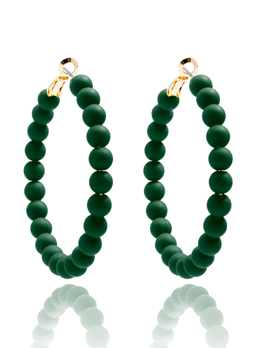 Lola Beaded Hoop Earring