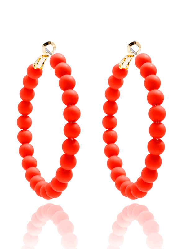 Lola Beaded Hoop Earring