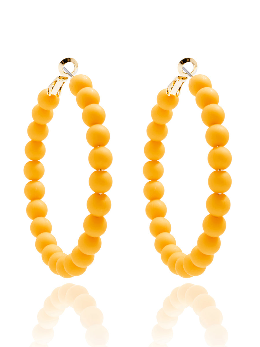 Lola Beaded Hoop Earring