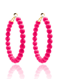 Lola Beaded Hoop Earring