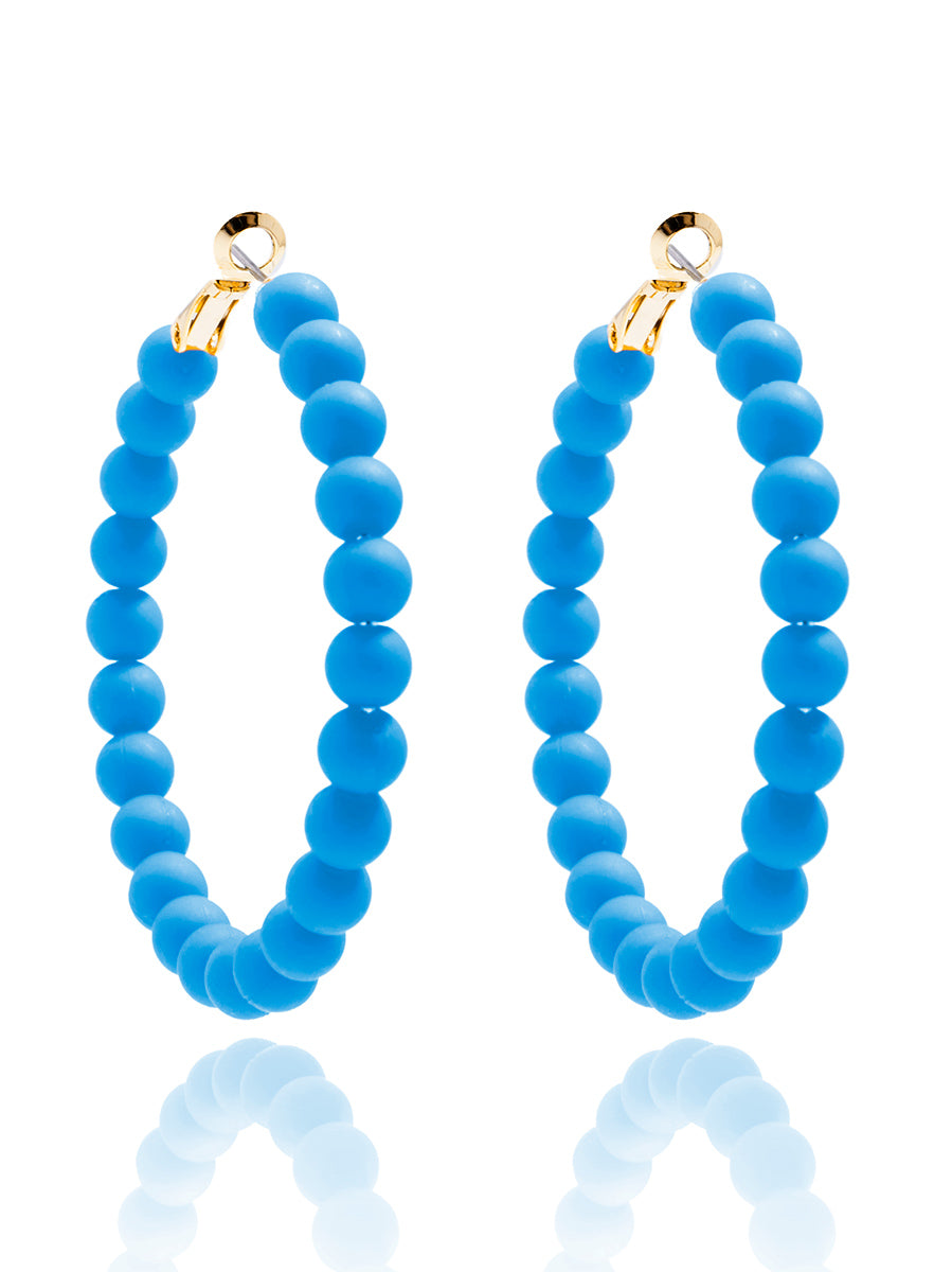 Lola Beaded Hoop Earring