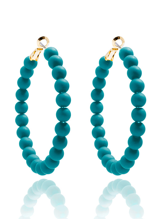 Lola Beaded Hoop Earring