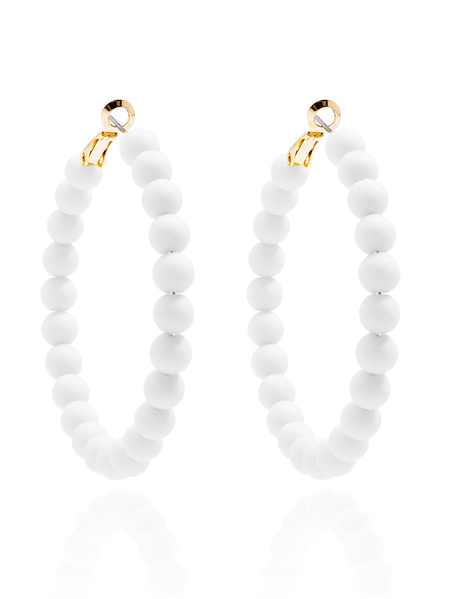 Lola Beaded Hoop Earring