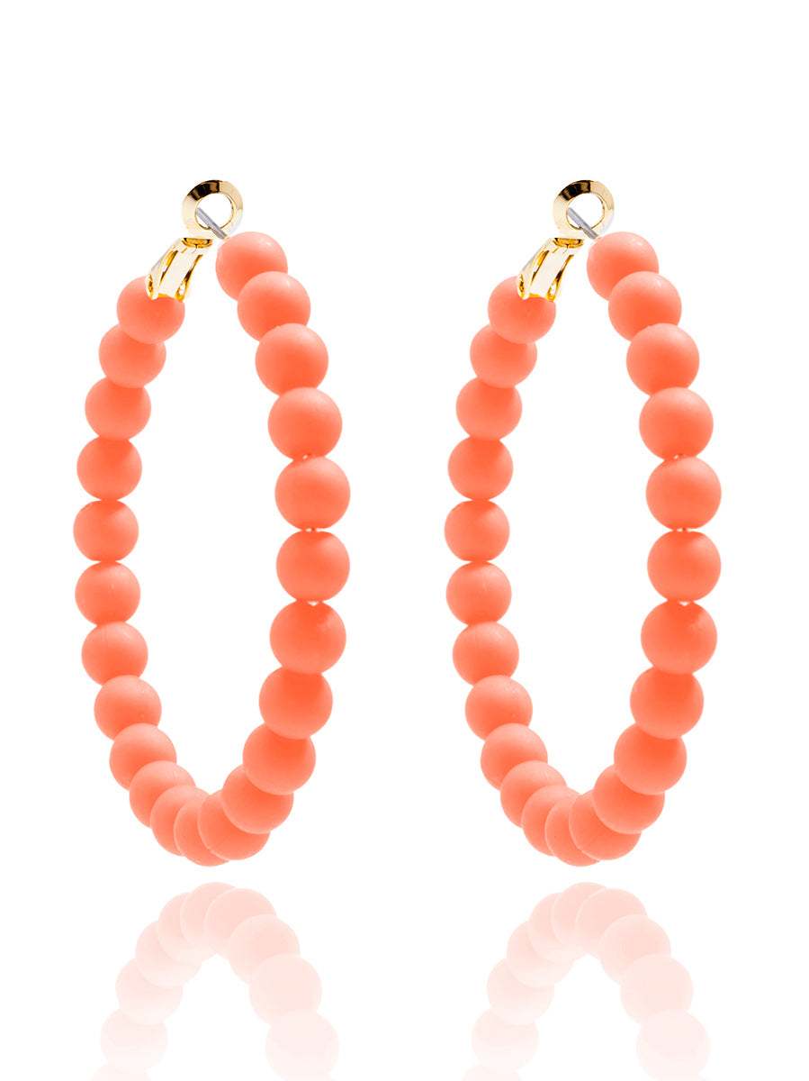 Lola Beaded Hoop Earring