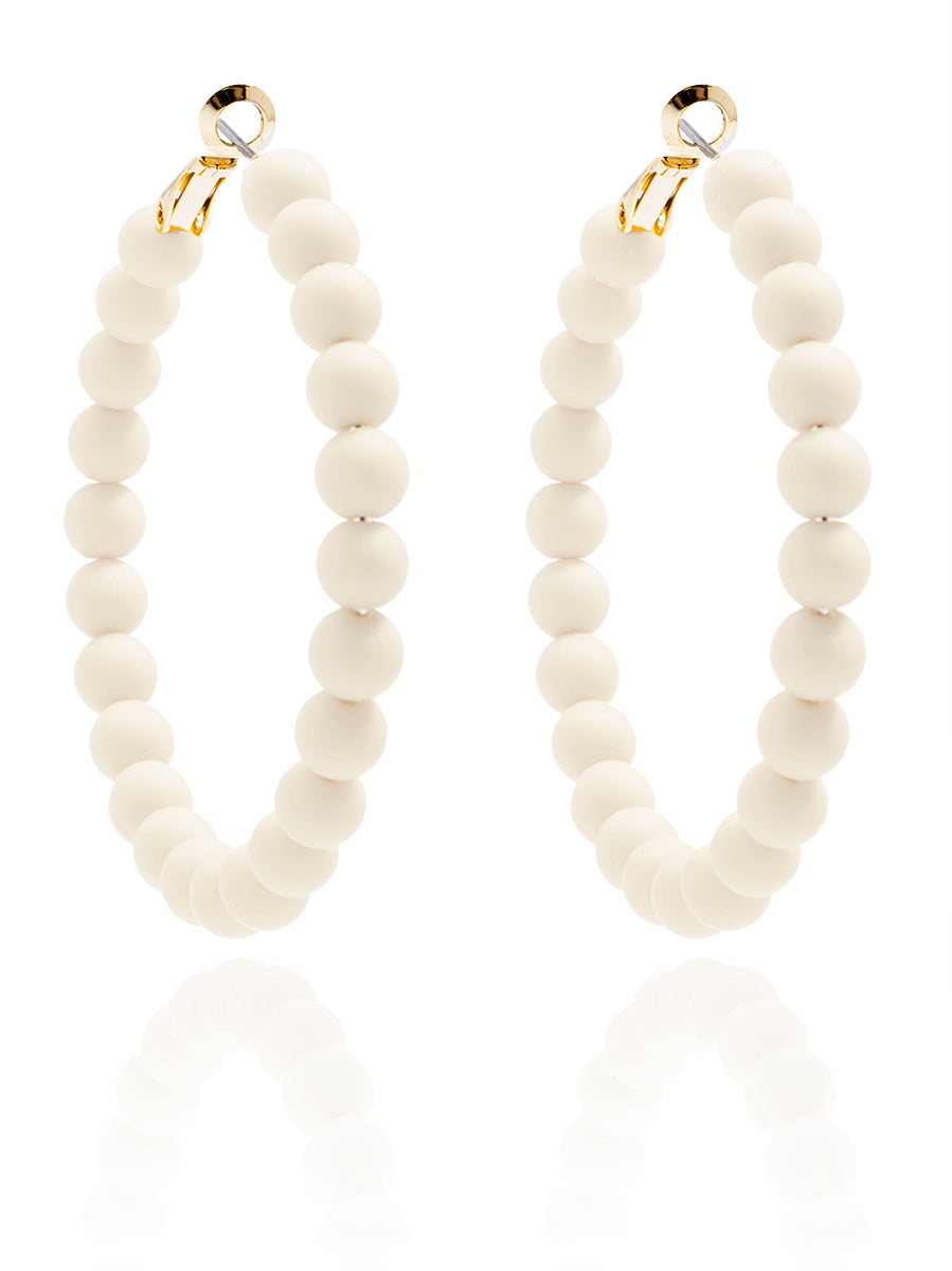 Lola Beaded Hoop Earring