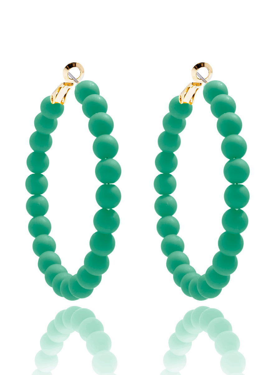 Lola Beaded Hoop Earring