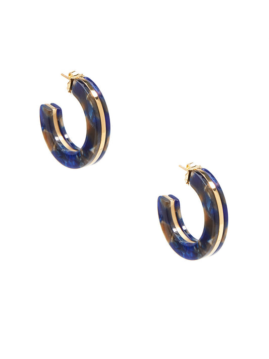 Sleek Torti Hoop Earring