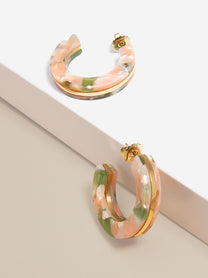 Sleek Torti Hoop Earring