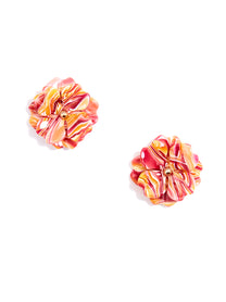 Tortoise Peony Earring