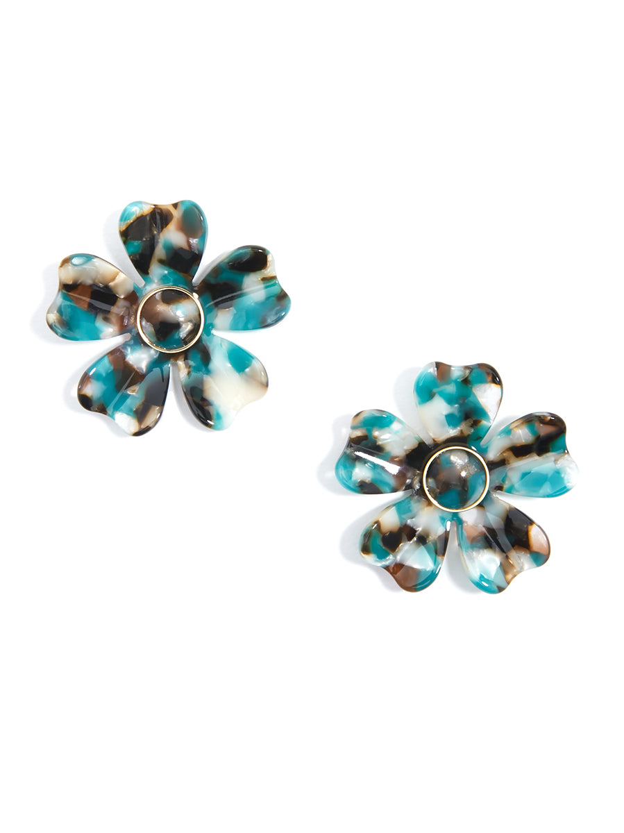 Tortoise Blossom Earring