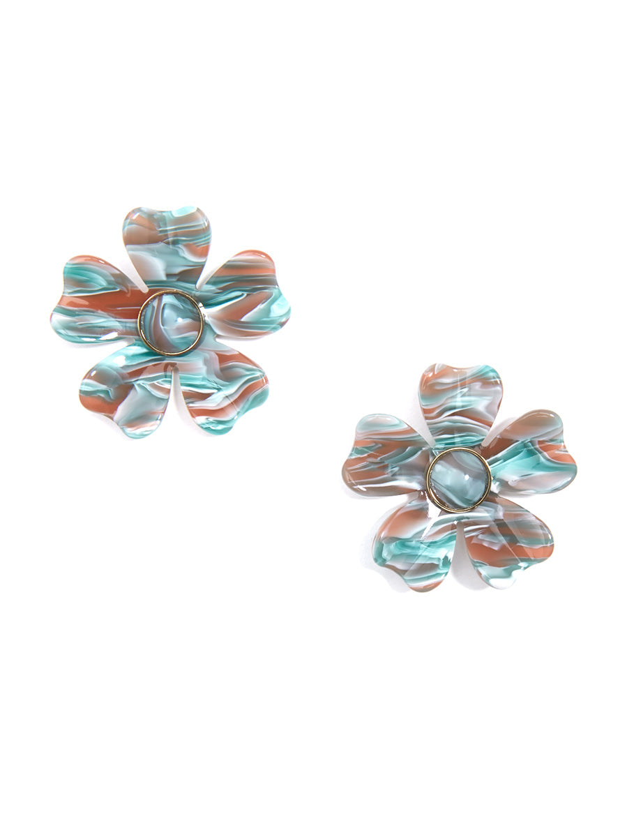 Tortoise Blossom Earring