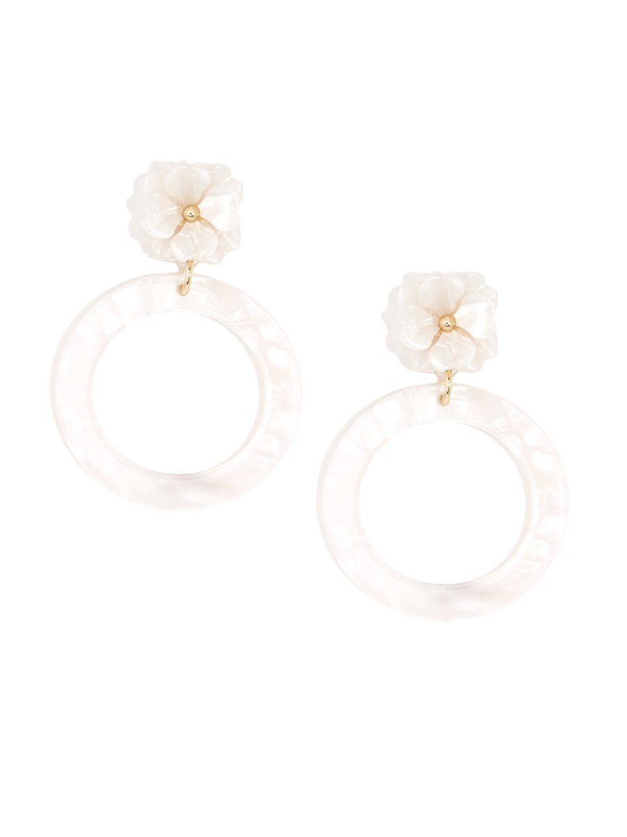 Open Circle Tortoise Earring