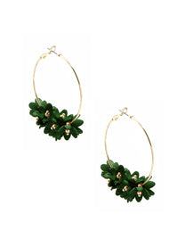 Petite Petals Hoop Earring