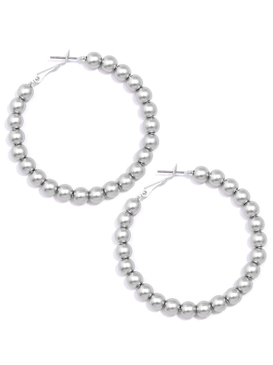 Matte Magic Beaded Hoop Earring