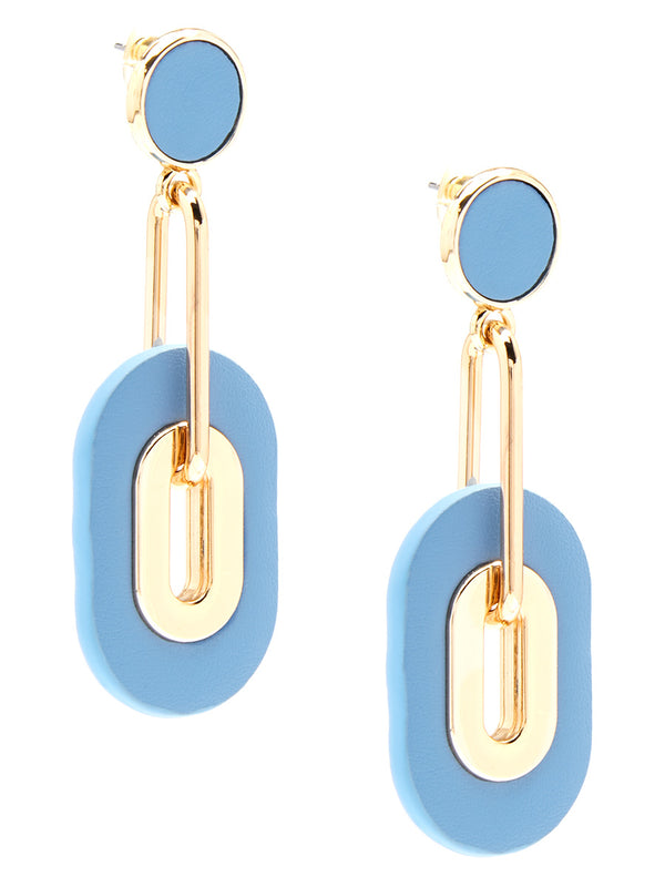 Make an Impression Faux Leather Drop Earring