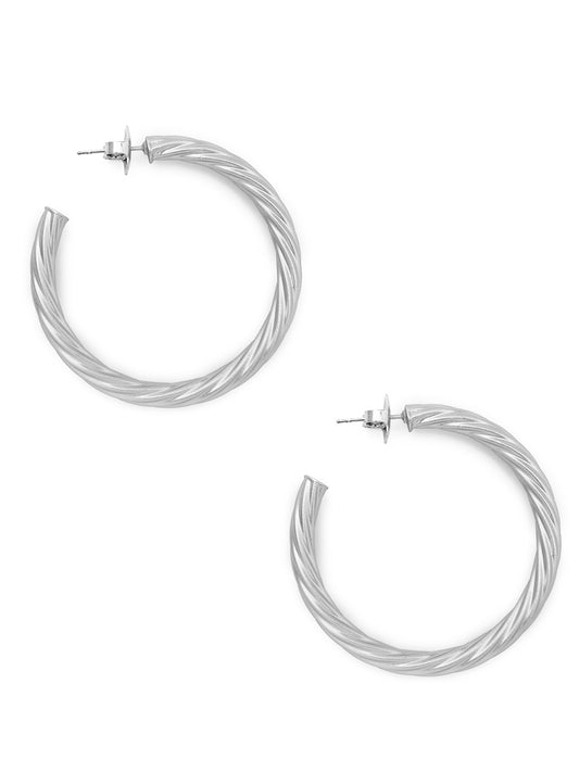 Swirled Statement Hoop Earring