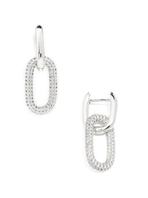 Athena Crystal Link Drop Earring