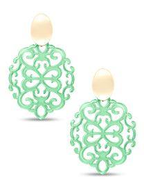 Mia Damask Drop Earring