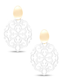 Mia Damask Drop Earring