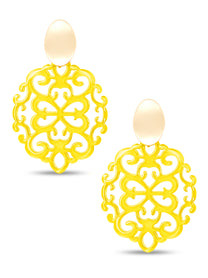 Mia Damask Drop Earring