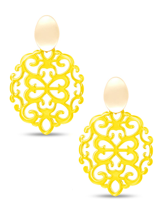 Mia Damask Drop Earring