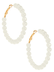 Layla Beaded Hoop Earring