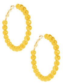 Layla Beaded Hoop Earring