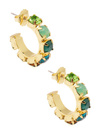 Charlie Crystal Hoops Earring