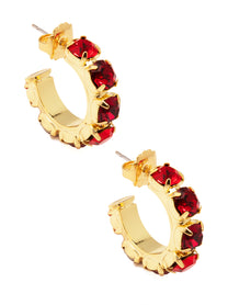 Charlie Crystal Hoops Earring