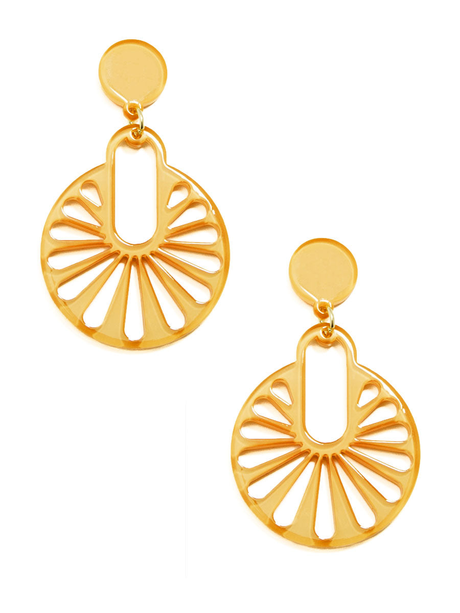 Fannie Bright Color Resin Drop Earrings | Fashion ZENZII Jewelry